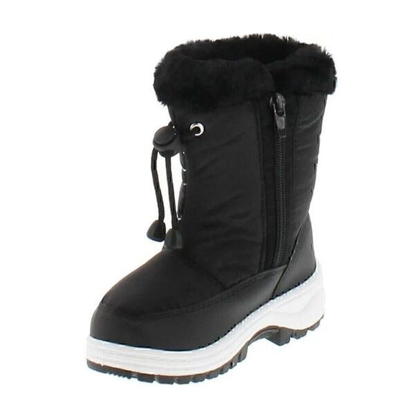 VIA PINKY SCARLETT-51F Children Girls Comfort Flower Warm Mid-Calf Snow Boots 3 - Picture 2 of 8